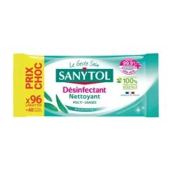 Lingettes x96 eucalyptus