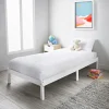 Lit + sommier 1 place blanc