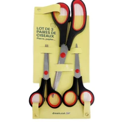 Lot de 3 ciseaux