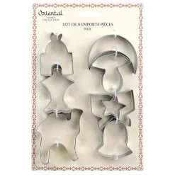 Lot de 8 emporte pieces oriental