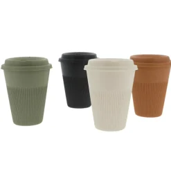 Lot de 4 gobelets avec couvercle