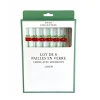 Lot de 6 pailles en verre cerise