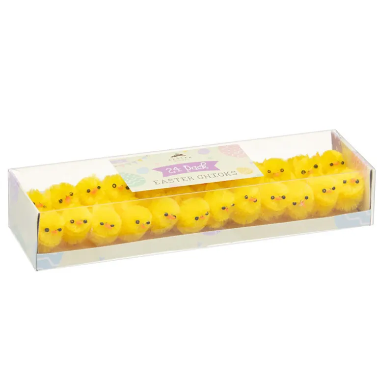 Lot de 24 poussins de paques