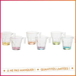 Lot de 6 tasses casablanca