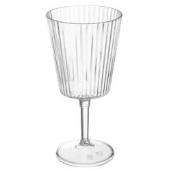 Lot de 4 verres a vin strie
