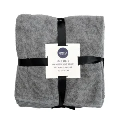 Lot x5 serviettes de sport micro