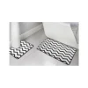 Lot x2 tapis de bain chevrons