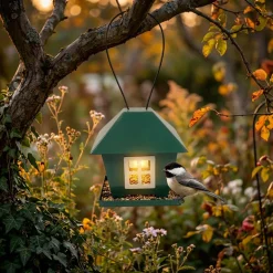 Mangeoire a oiseaux solaire