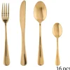 Menagere 16pcs inox or manche