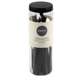 Menagere 16pcs noir en tube