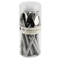 Menagere 24 pieces manche tube