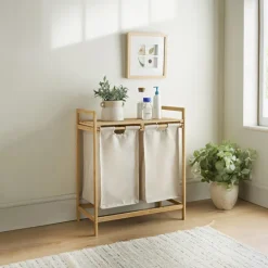 Meuble 2 bacs a linge