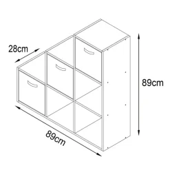 Meuble escalier + 3 paniers