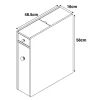 Meuble rangement wc