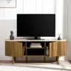 Meuble tv effet manguier/travert