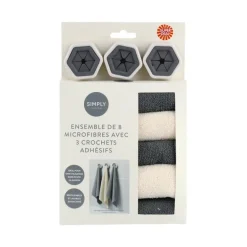 Microfibres x8 avec support