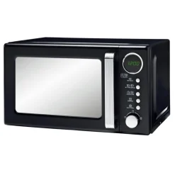 Micro ondes noir mat retro 700w