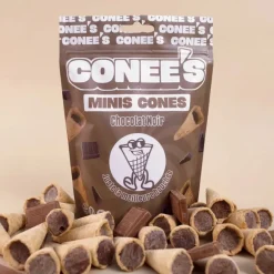 Mini cones chocolat noir 80g
