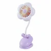 Mini lampe/ventilateur fleur