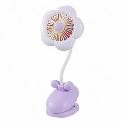 Mini lampe/ventilateur fleur