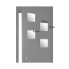 Miroir adhesif carre x4