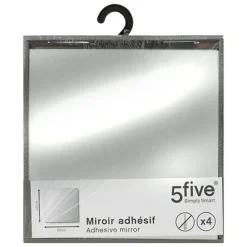 Miroir adhesif carre x4