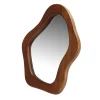 Miroir contour bois effet acacia