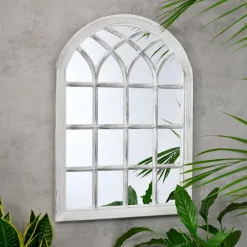 Miroir ext 50x70cm arches blanc