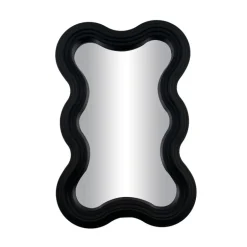 Miroir ondule noir
