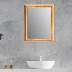 Miroir oslo effet bois