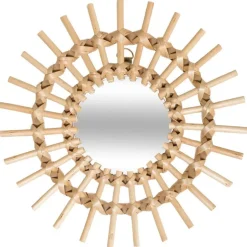 Miroir rotin soleil x3
