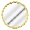 Miroir torsade jaune