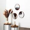 Miroir x3 toronto imitation bois