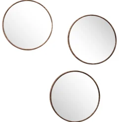 Miroir x3 toronto imitation bois