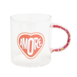 Mug avec anse a paillettes
