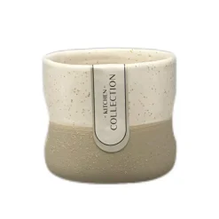 Mug blanc et creme naturel 400ml
