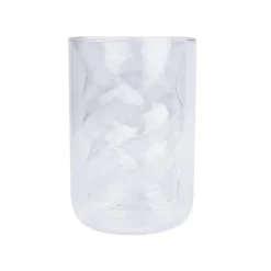 Mug en verre spirale