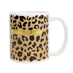 Mug leopard et message 30cl