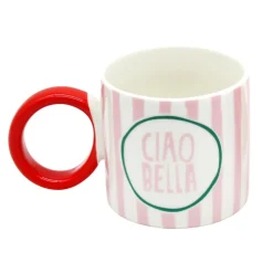 Mug motif rayures colore