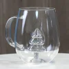 Mug sapin relief a paillettes