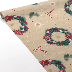 Nappe damasee 1.18x6m kraft cour