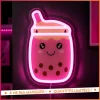 Neon led bubble tea