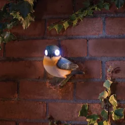 Oiseau/hibou deco murale solaire