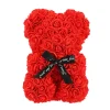 Ourson decoratif en rose 25cm