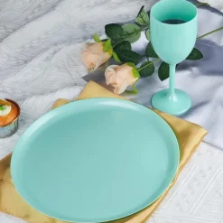 Pack de 4 assiettes plastiques d