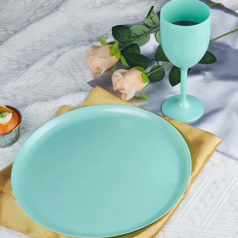 Pack de 4 assiettes plastiques d