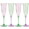 Pack de 4 flutes a champagne fle