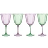 Pack de 4 verres a vin fleur