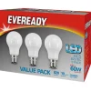 Pack 3 leds 820lm b22 lumiere
