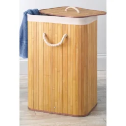 Paniere a linge bambou
